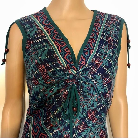 Mini Dress Multicolor Chacha Milano Imported Italy Size Small - Picture 5 of 8